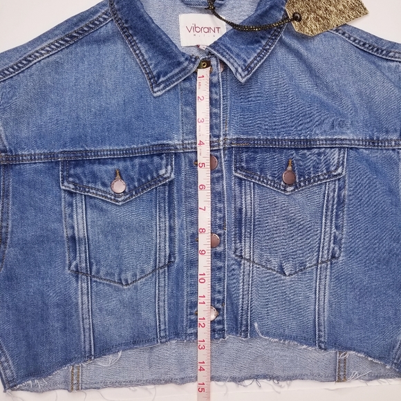 LAST ONE! Fashion Nova by Vibrant Denim Jacket - Picture 9 of 11